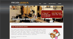 Desktop Screenshot of fryzjer-leszek.pl